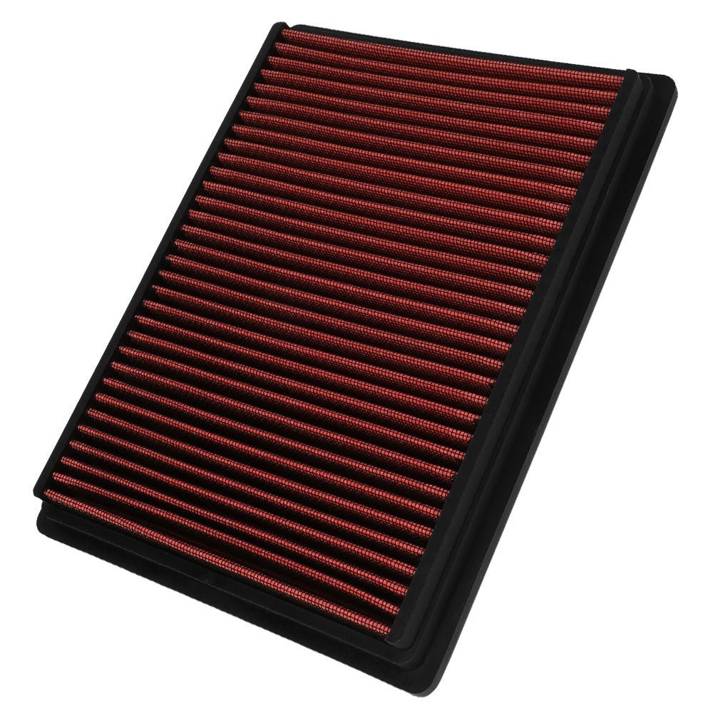 Red High Flow Washable Drop-In Panel Air Filter For 01-05 PT Cruiser 2.4L