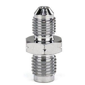 HPS AN Male to Metric Adapter Fitting [Straight] [AN -3 to M10x1.0] (Steel, Silver)