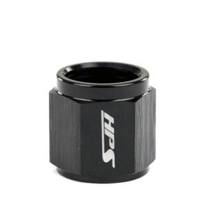 HPS Hard Line AN Tube Nut (Open Ended Female) [Straight] [AN -4] (Aluminum, Black)