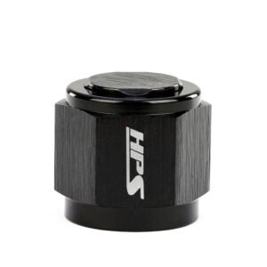 HPS AN Female Flare Cap Fitting [Straight] [AN -16] (Aluminum, Black)