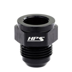 HPS AN Male to Female Expander Adapter Fitting [Straight] [AN -8 to -10] (Aluminum, Black)