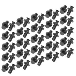 50PCS Universal Nylon [Push Pin] Auto Body/Bumper Fastener Rivet Retainer Clip