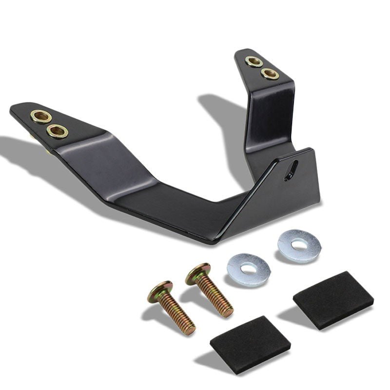 Black Bull Bar/Bumper Grille Guard US License Plate Bracket Relocation Kit