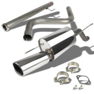 Catback Exhaust System 4″ Round Slant Muffler Tip For 12-16 Chevrolet Sonic T300 LS/LT/LTZ/RS 1.4L/1.8L DOHC