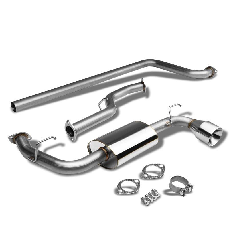 Catback Exhaust System 4.75″ Round Roll Muffler Tip For 00-05 Dodge Neon 2.0L SOHC