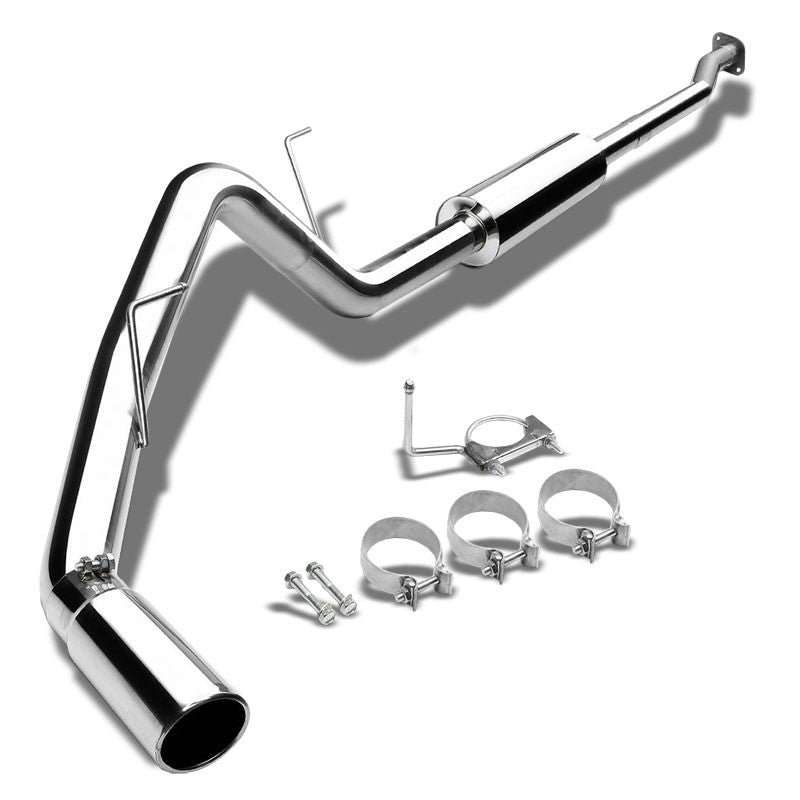 Catback Exhaust System 3″ Round Roll Muffler Tip For 97-03 Ford F-150 4.6L/5.4L V8 SOHC
