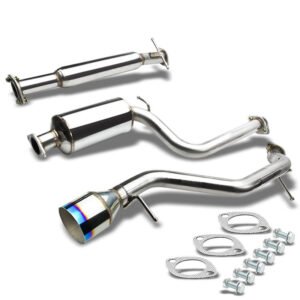Catback Exhaust System 4.5″ Round Burnt Muffler Tip For 00-04 Ford Focus ZX3/ZX5 2.0L/2.3L DOHC