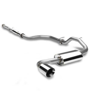 Catback Exhaust System 4.5″ Muffler Tip For 88-91 Honda Civic ED6/ ED7 3-Door Hatchback