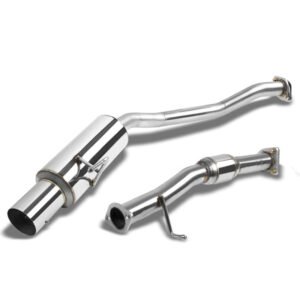 Catback Exhaust System 4″ Muffler Tip with Silencer For 00-03 Honda S2000 AP1 F20C