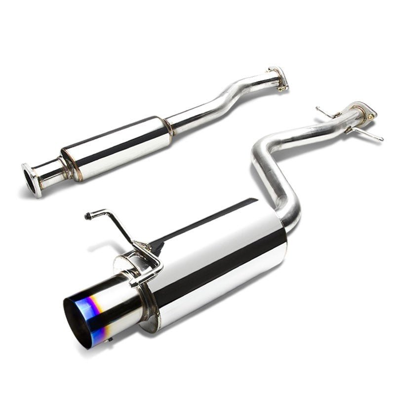 Catback Exhaust System 4″ Burnt Muffler Tip with Silencer For 01-05 Lexus IS300 Altezza XE10