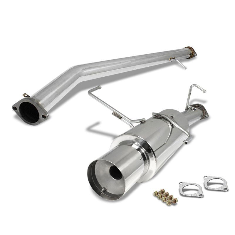 Catback Exhaust System 4.5″ Muffler Tip with Silencer For 95-98 Nissan 240SX S14 Silvia 2.4L DOHC