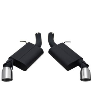 4″ Mufflers Rolled Tip Axleback Exhaust System For 16-19 Camaro SS 6.2L
