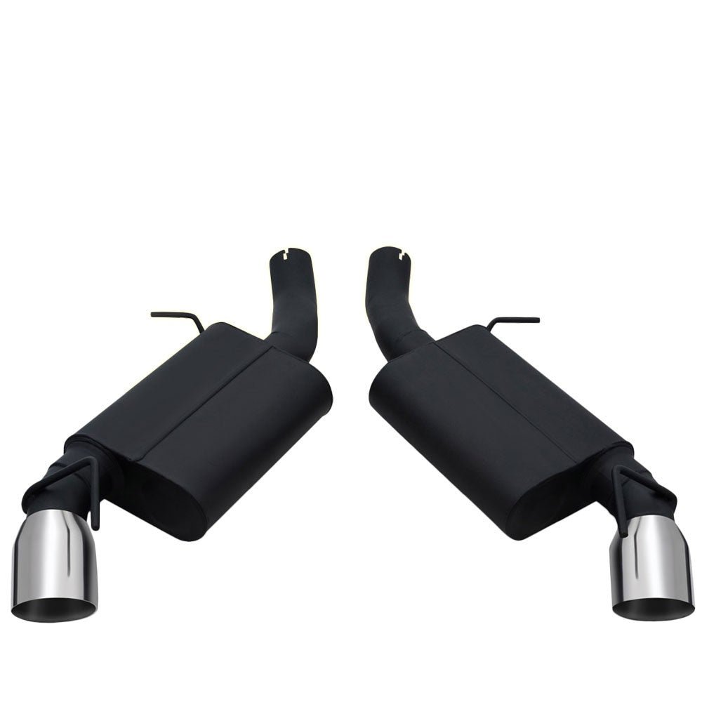 4″ Mufflers Rolled Tip Axleback Exhaust System For 16-19 Camaro SS 6.2L