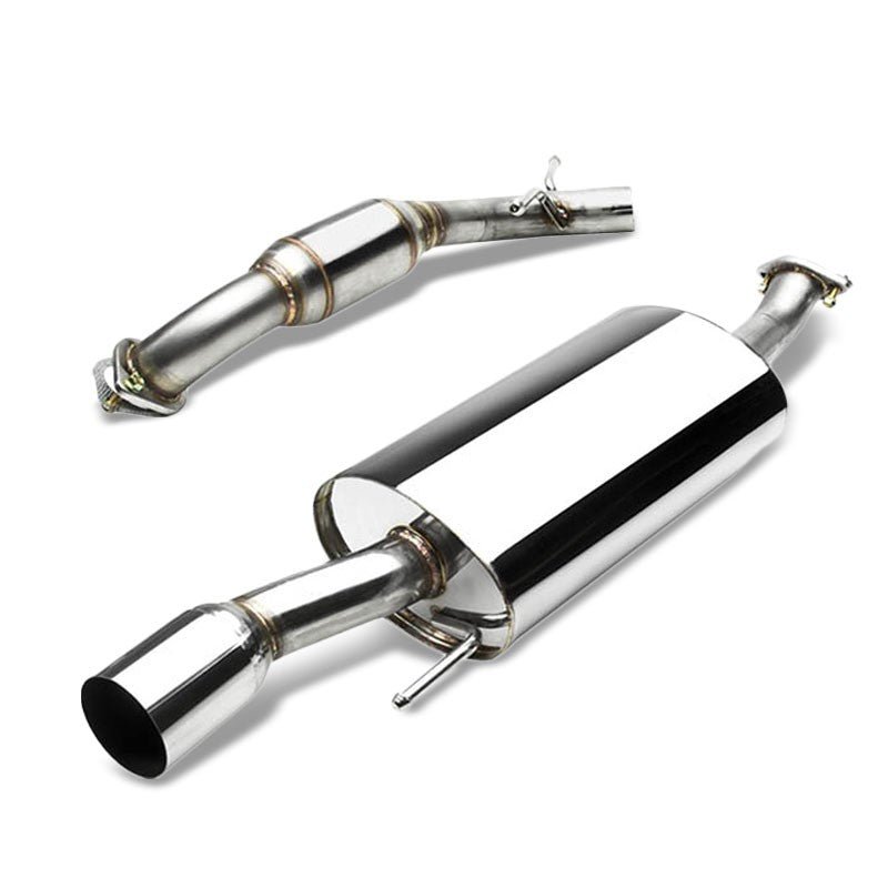 Catback Exhaust System 3.5″ Rounded Muffler Tip For 93-99 Volkswagen Golf MK3 (2.0L 2.8L)