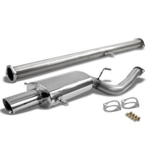 Catback Exhaust System 3.5″ Muffler Tip For 02-07 Subaru Impreza WRX / WRX STI 2.0L 2.5L EJ20/EJ25 H4 Turbocharged