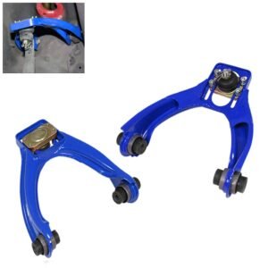 Aluminum Blue Adjustable Front Suspension Arm Camber Kit For 96-00 Honda Civic (EJ6 EJ7 EJ8 EM1 6th Gen)
