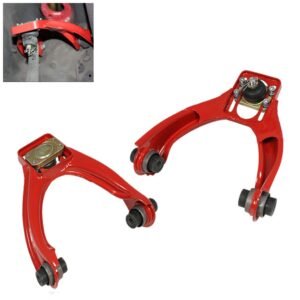 Aluminum Red Adjustable Front Suspension Arm Camber Kit For 96-00 Honda Civic (EJ6 EJ7 EJ8 EM1 6th Gen)