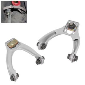 Aluminum Silver Adjustable Front Suspension Arm Camber Kit For 96-00 Honda Civic (EJ6 EJ7 EJ8 EM1 6th Gen)