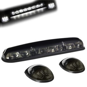 Smoked House&Len/White LED Roof Top Light Cab Lamp For 02-06 Silverado/Sierra