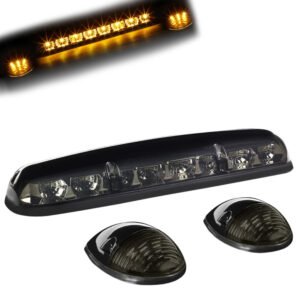 Smoked House&Len/Yellow LED Roof Top Light Cab Lamp For 02-06 Silverado/Sierra