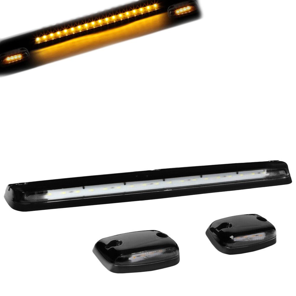 Black House/Clear Len/Yellow LED Roof Light Cab Lamp For 07-13 Silverado/Sierra