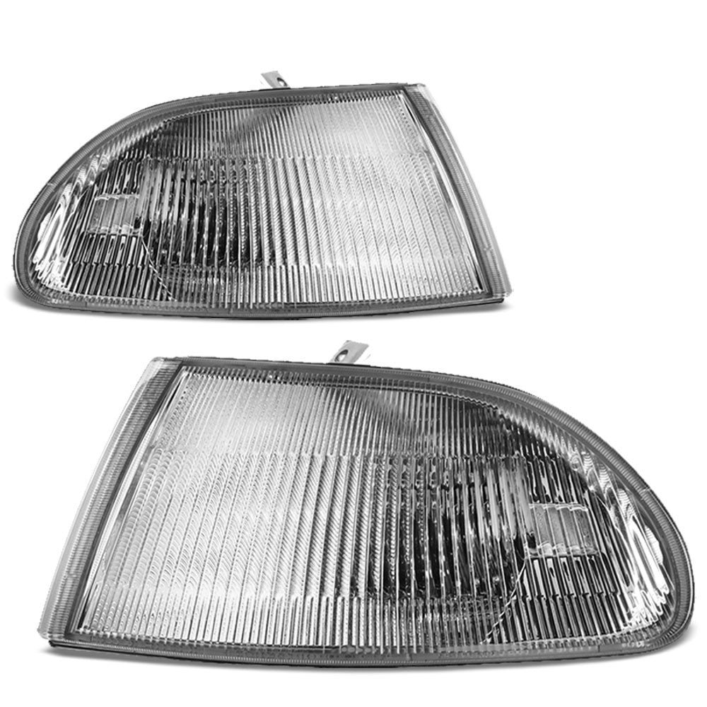 Chrome Housing Clear Lens Reflector Corner Light For 92-95 Civic CoupeEJ1/2 EG3