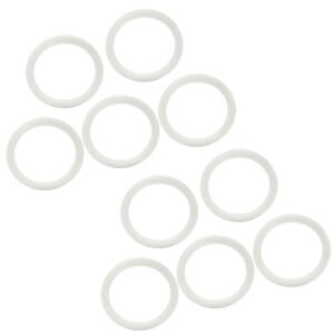HPS PTFE Crush Sealing Washer For AN Bulkhead [AN -8] (PTFE, White) (10PCs)