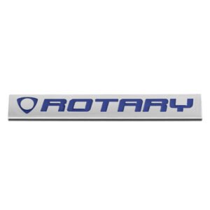 Blue/Chrome Sign mark Badge Decal logo Rear Trim Block Emblem Plate