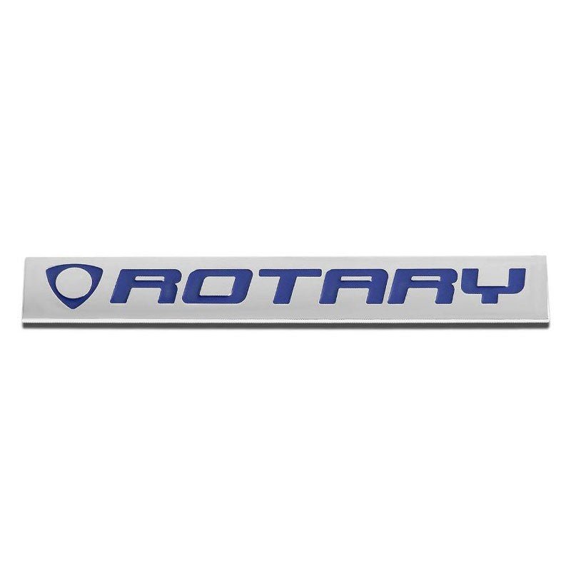 Blue/Chrome Sign mark Badge Decal logo Rear Trim Block Emblem Plate