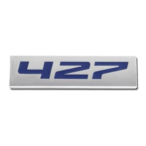 Blue/Chrome 427 Decorative Logo Sign Rear Trunk Metal Badge Decal Sticker Emblem