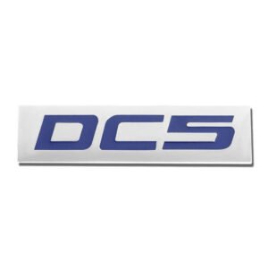 Blue/Chrome DC5 Logo Plate Rear Trunk Metal Badge Decal Sticker Emblem