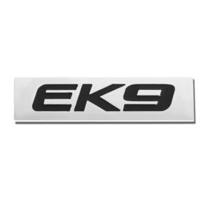 Black/Chrome EK9 Letter Sign Rear Trunk Polished Badge Decal Plate Emblem 4mm