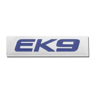 Blue/Chrome EK9 Lettering Logo Plate Rear Trunk Metal Badge Decal Sticker Emblem