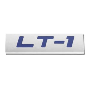 Blue/Chrome LT1 Logo Plate Car Rear Trunk Metal Badge Decal Sticker Emblem