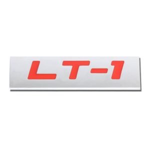 Red/Chrome LT1 Car Sign Trim Rear Trunk Polished Logo Badge Decal Emblem