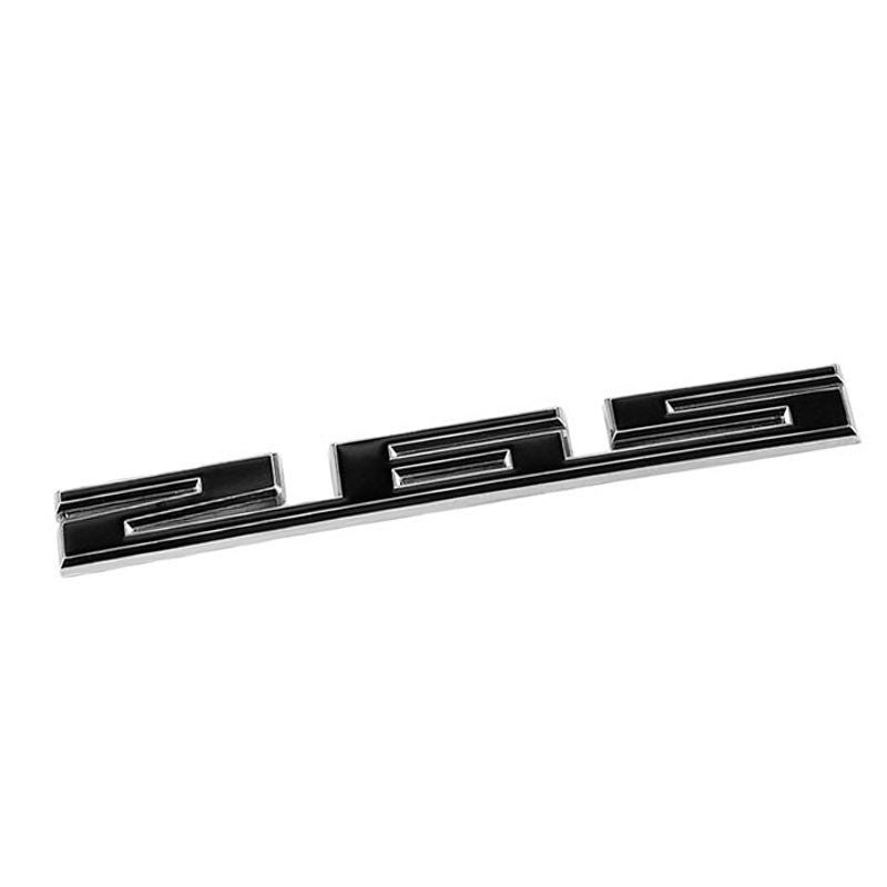 Black/Chrome 265 Cu Sign Logo Engine Badge Emblem Decal Plate 3M Sticker
