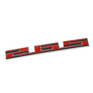 Red/Chrome 265 Logo Racing Sport Car Badge Emblem Polished Decal Plate