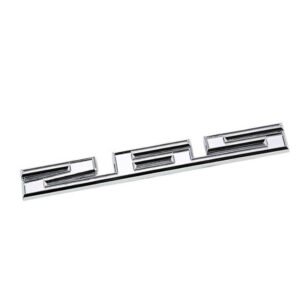 Chrome Polished 265 Cu Sign Logo Number Car Badge Emblem Metal Decal Plate 3M