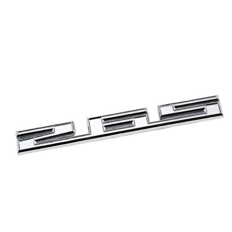 Chrome Polished 265 Cu Sign Logo Number Car Badge Emblem Metal Decal Plate 3M