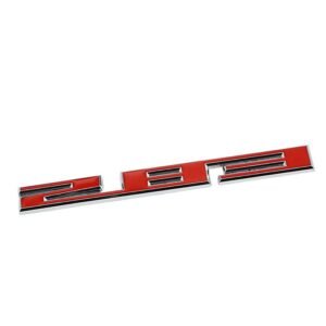 Red/Chrome 283 Logo Racing Sport Car Badge Emblem Polished Decal Plate