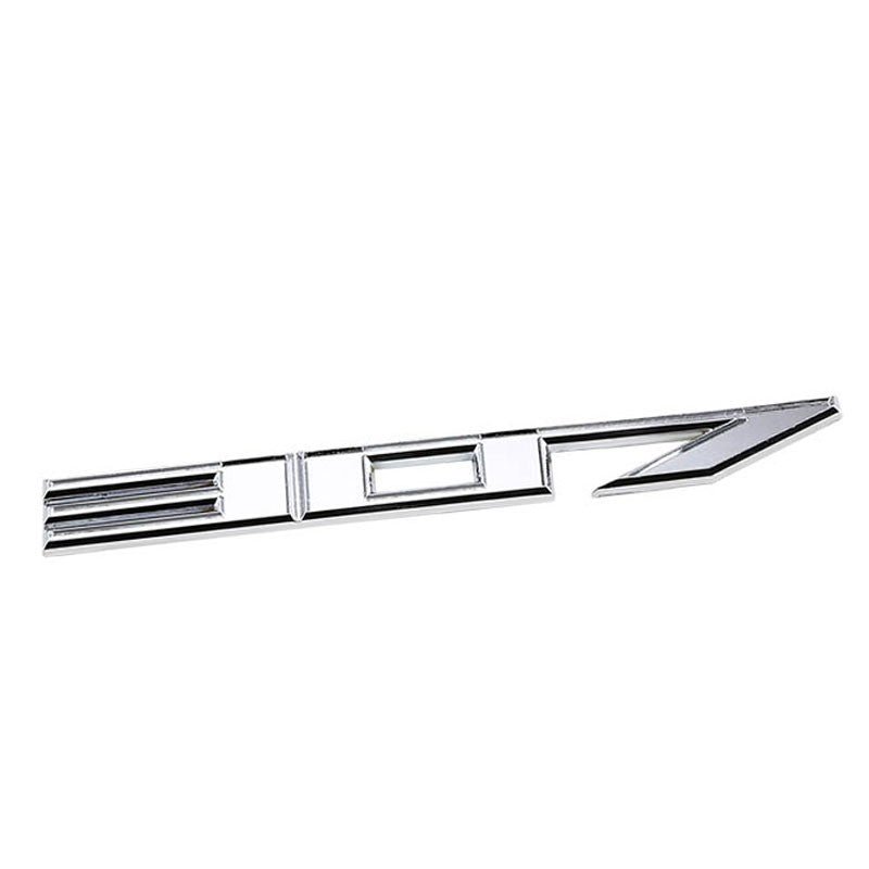 Chrome 307 Cu Sign Logo Car Badge Emblem Polished Decal Plate 3M Sticker
