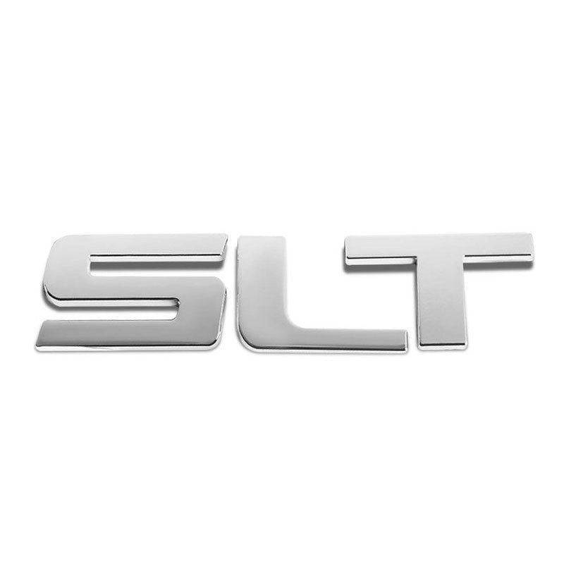 Chrome SLT Lettering Sign Logo Auto Sport Trunk Text Badge Emblem Decal