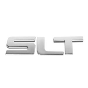 Chrome SLT Lettering Sign Logo Auto Sport Trunk Text Badge Emblem Decal