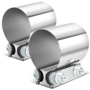 BFC 2.75″ Clamp-On Butt Joint Band Style Exhaust Muffler Pipe Clamps