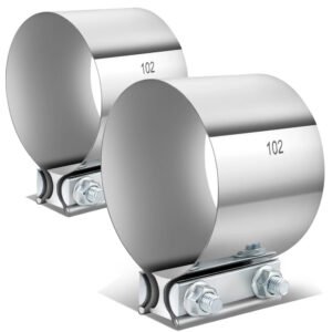 BFC 4.00″ Clamp-On Butt Joint Band Style Exhaust Muffler Pipe Clamps