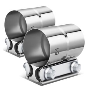 BFC 2.00″ Clamp-On Lap Joint Band Style Exhaust Muffler Pipe Clamps