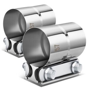 BFC 2.25″ Clamp-On Lap Joint Band Style Exhaust Muffler Pipe Clamps