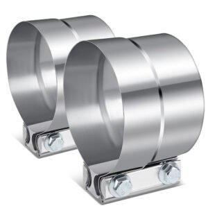 BFC 4.00″ Clamp-On Lap Joint Band Style Exhaust Muffler Pipe Clamps