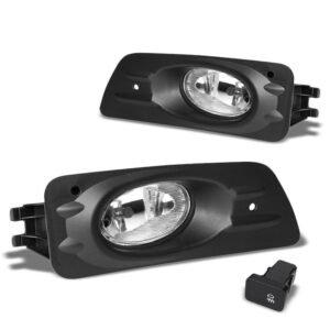 Clear Lens Housing Driving/Bumper Fog Light For Honda 06-07 Accord 4DR Sedan