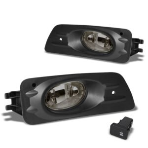 Smoke Lens Housing Driving/Bumper Fog Light For Honda 06-07 Accord 4DR Sedan